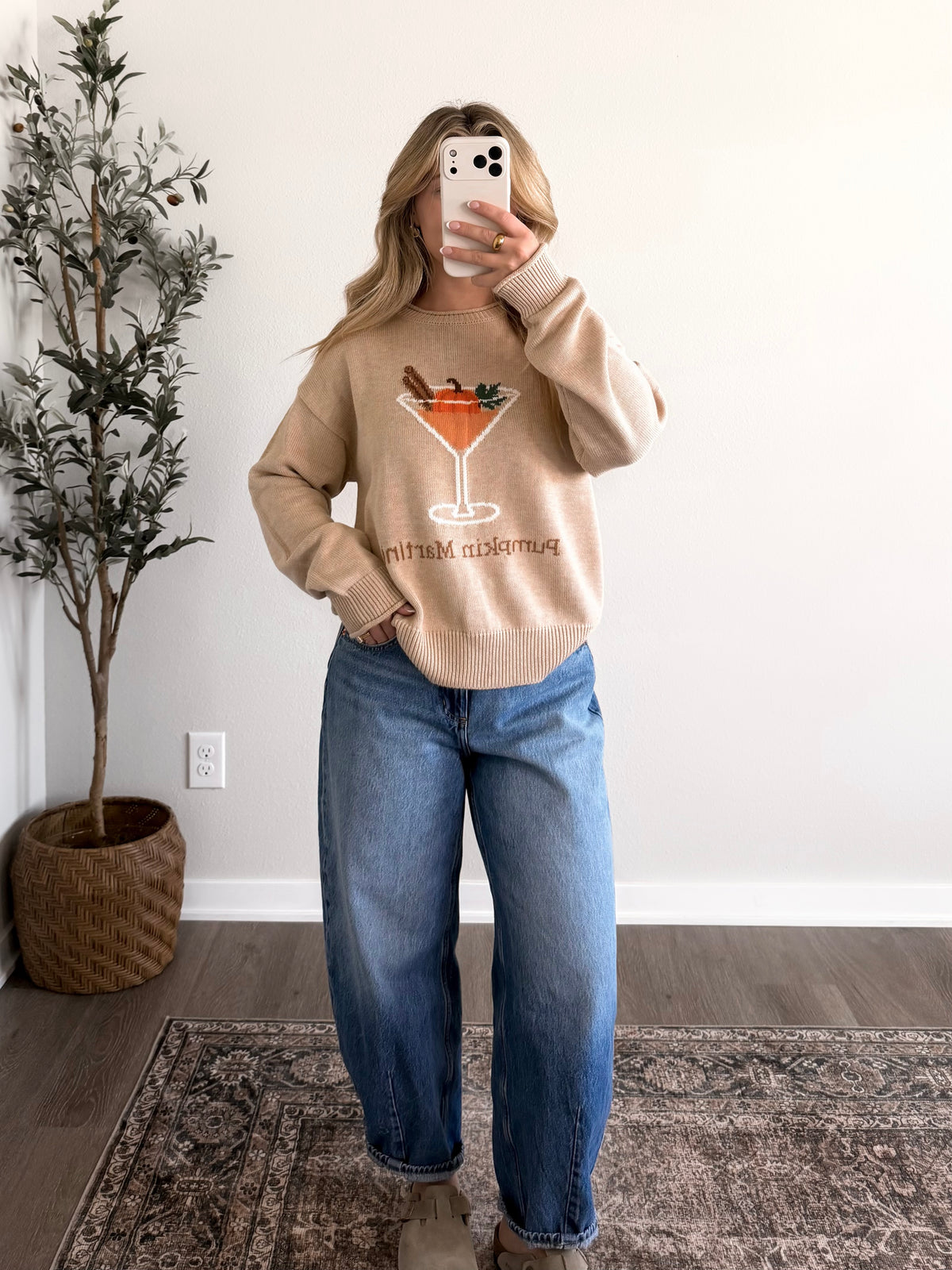 Spiced Pumpkin Martini Sweater