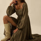 Fern & Fable Maxi Dress / Muted Olive