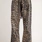 Wild Rogue Leopard High Rise Barrel Jean
