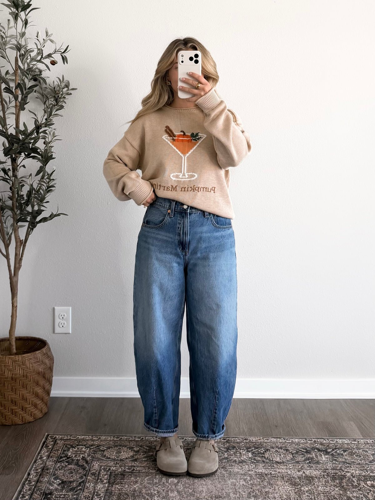 Spiced Pumpkin Martini Sweater