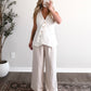 Sunroom Linen Asymmetrical Vest