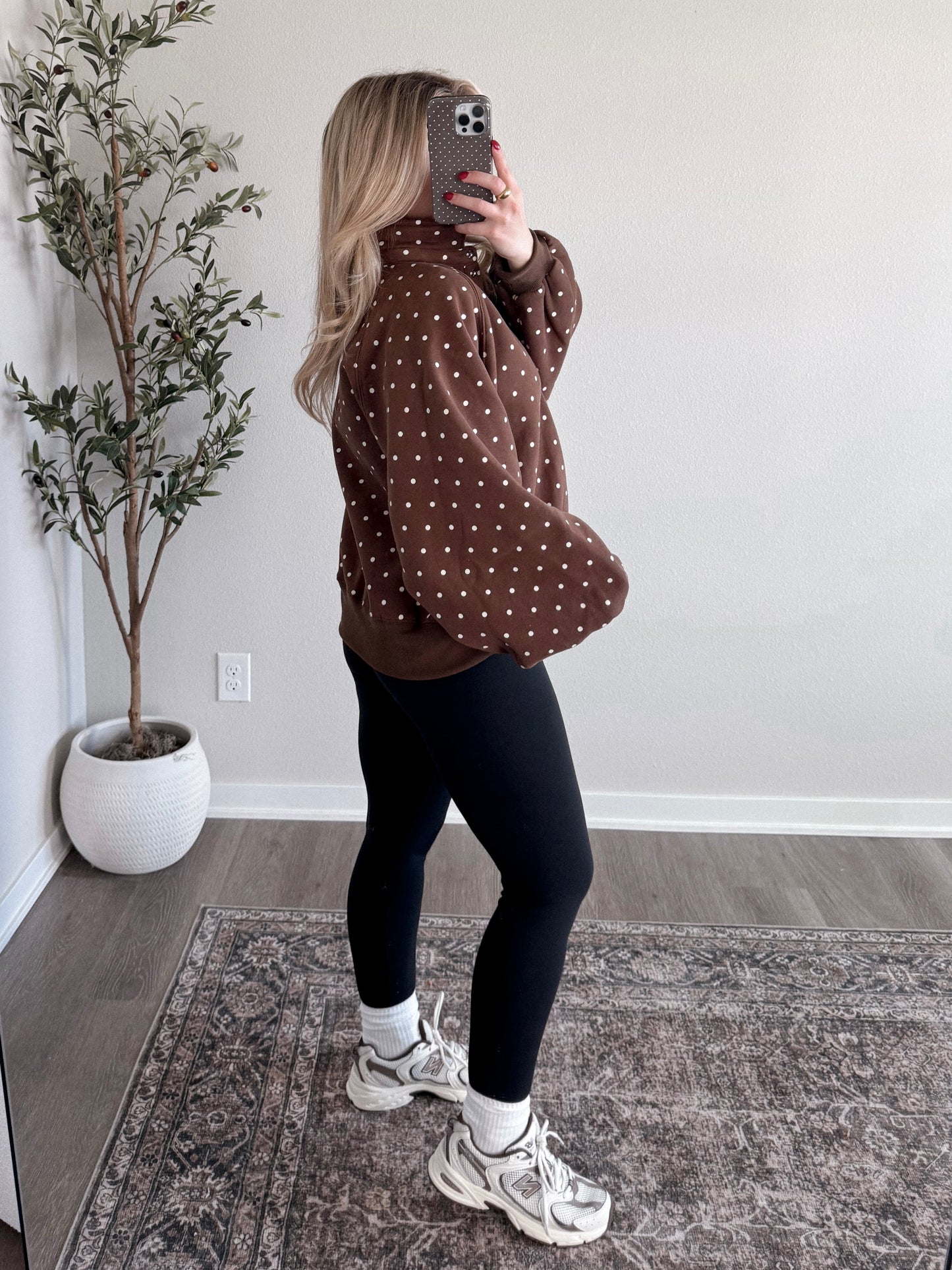 Chocolate Chip Polka Dot Pullover