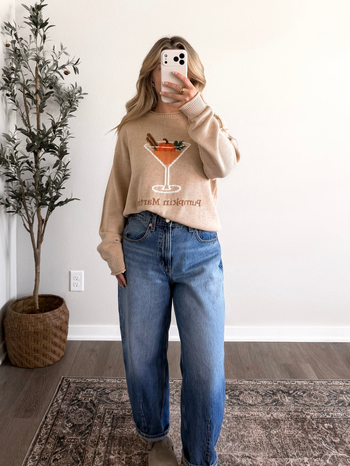 Spiced Pumpkin Martini Sweater
