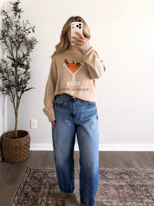 Spiced Pumpkin Martini Sweater
