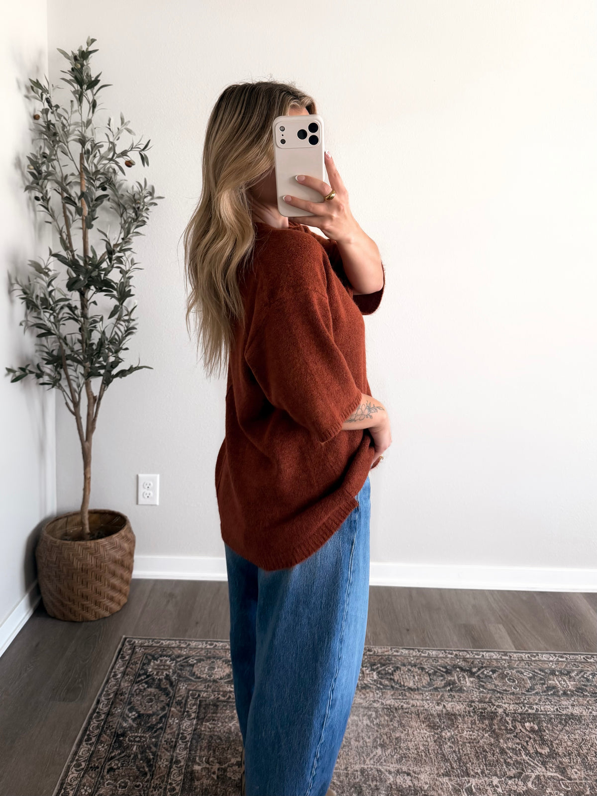 Between Seasons Sweater / Rust