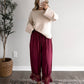 September Lace Bloomer Pant / Burgundy
