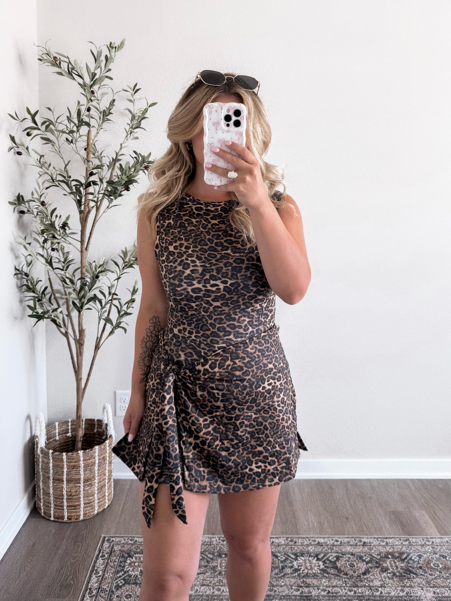 Park Athleisure Romper / Leopard