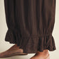 Espresso Chic Lace Pant Set