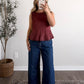 Saddlewood Suede Top