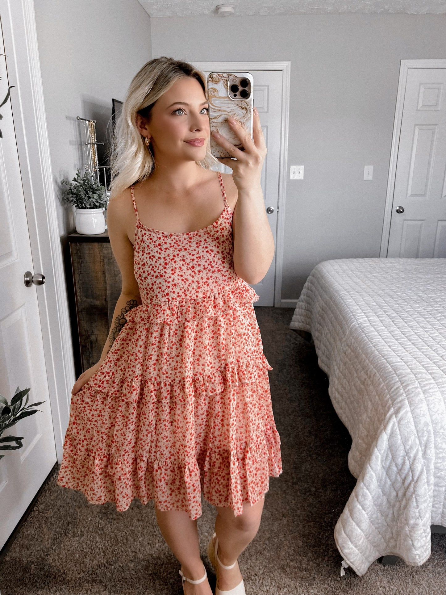 Poppy Floral Babydoll Dress Final Sale