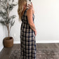 New England Plaid Midi Dress