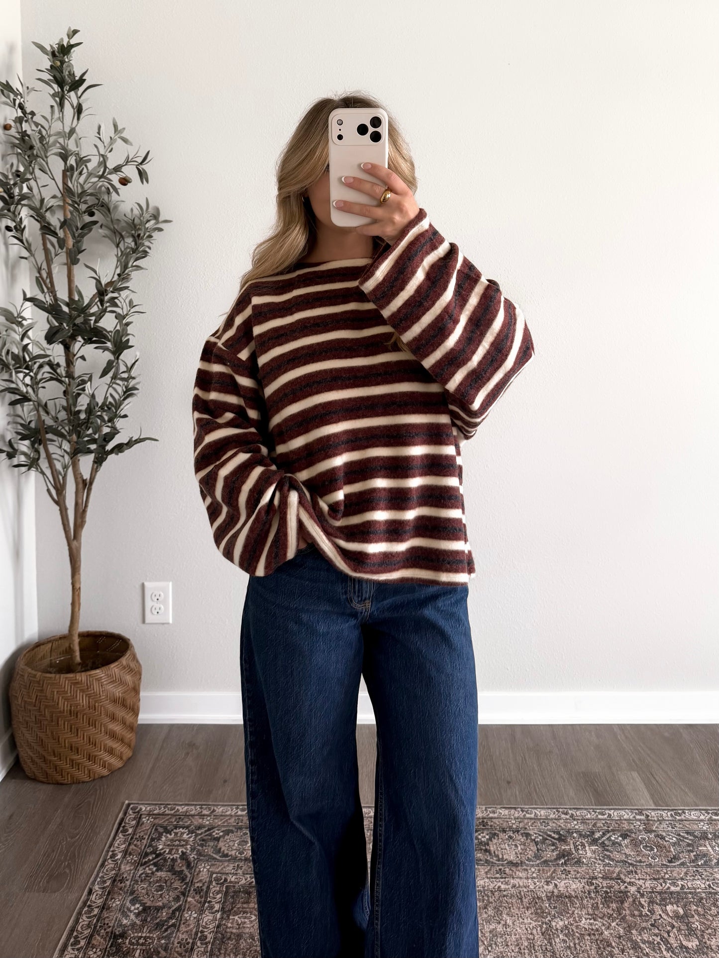 Throwback Stripe Knit Top