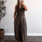 Cold Brew Dotted Smocked Top