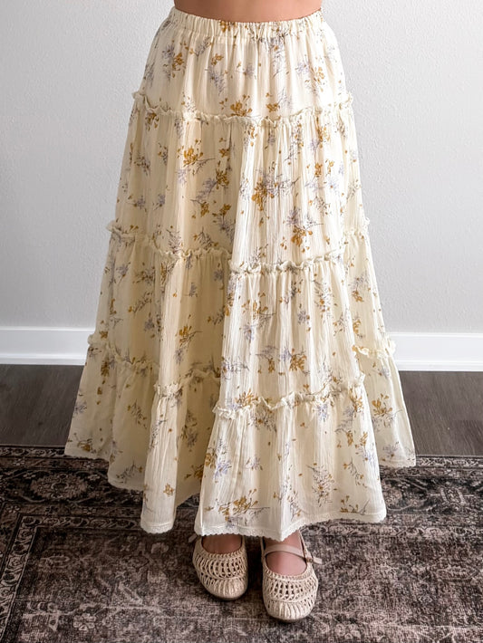 Lilah Floral Midi Skirt