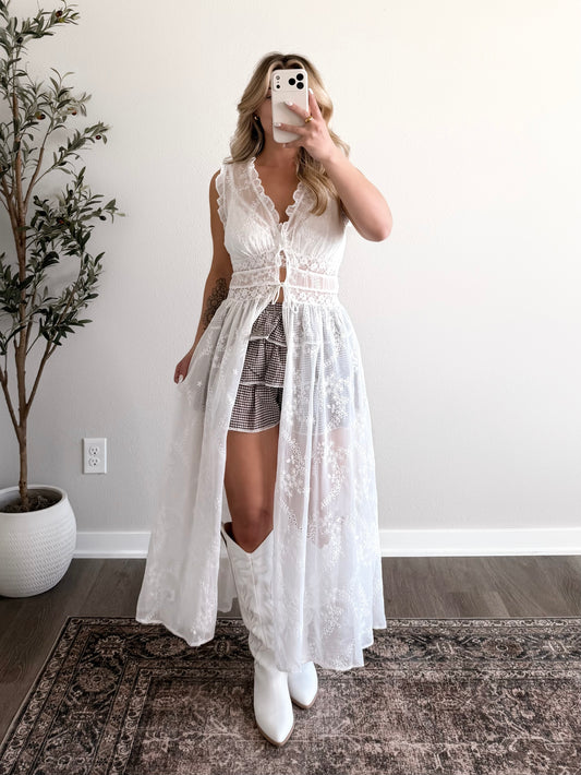 Southern Song Eyelet Sheer Top (PREORDER EST SHIP 5.04)
