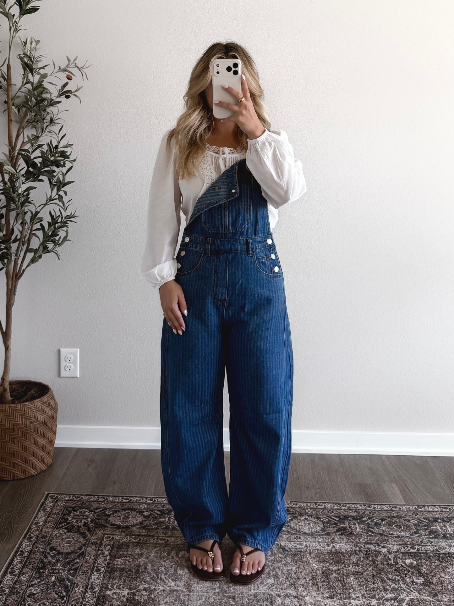 Homestead Denim Barrel Overalls