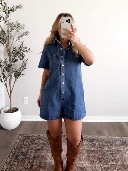 Hometown Denim Romper
