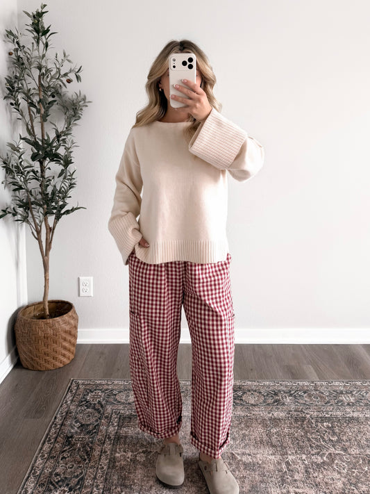 New England Fall Knit Sweater