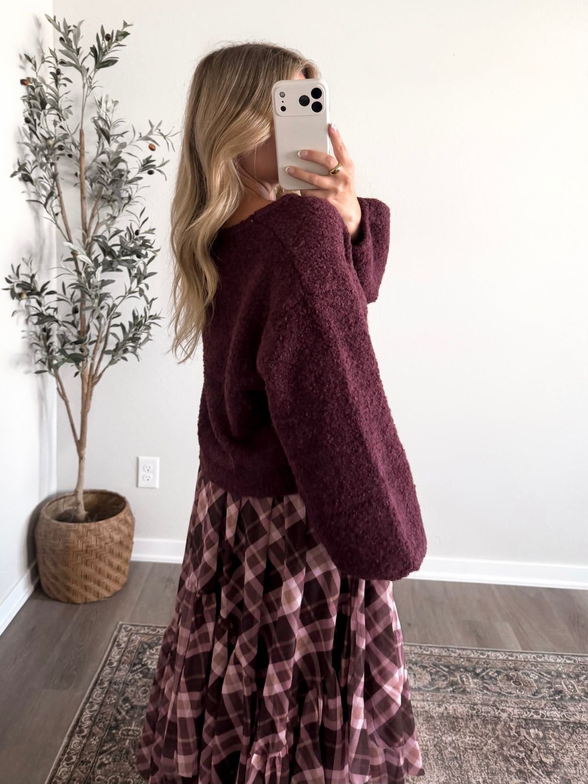 High Plains Plaid Maxi Skirt (Restocking 9.14)