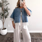 Crochet Lace Denim Jacket