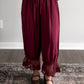 September Lace Bloomer Pant / Burgundy