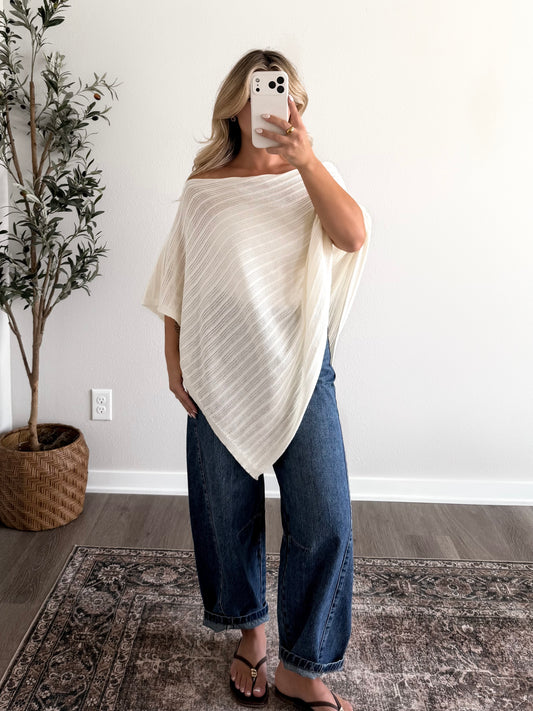 Lilia Knit Poncho Top