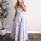 Lavender Spritz Floral Midi Dress / Final Sale