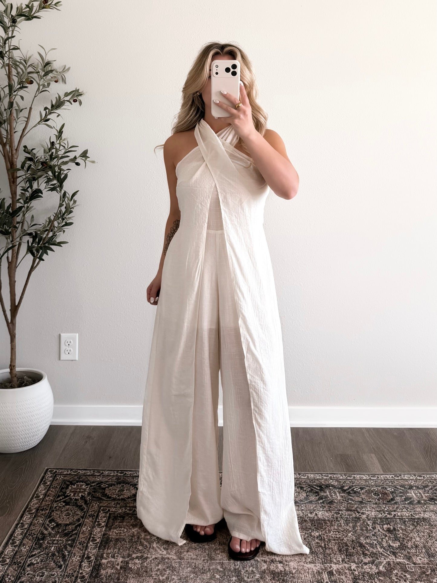 Summer Social Halter Jumpsuit