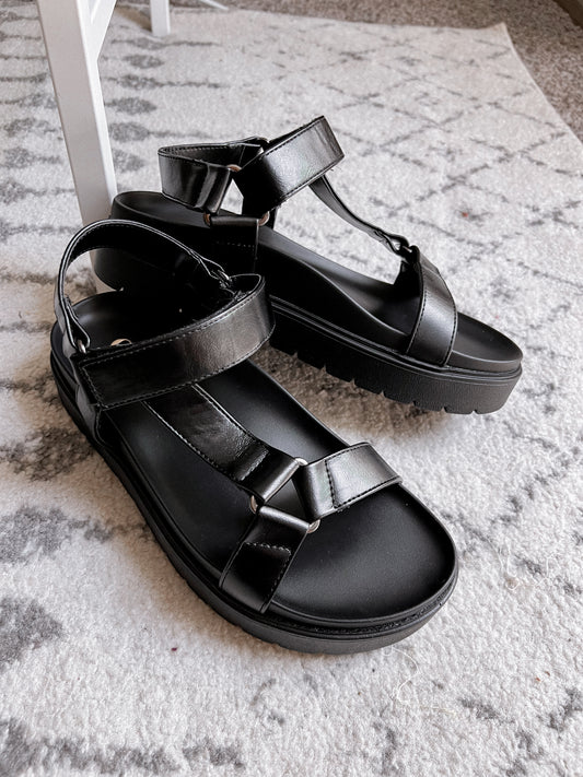 Nikita Black Platform Sandal