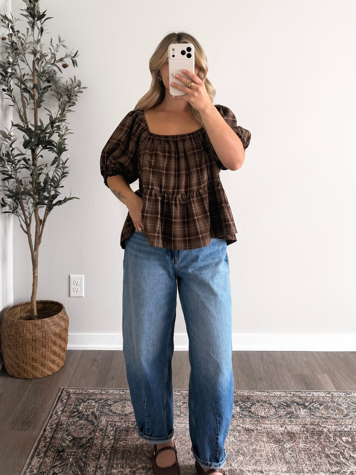 Darling Harvest Plaid Top