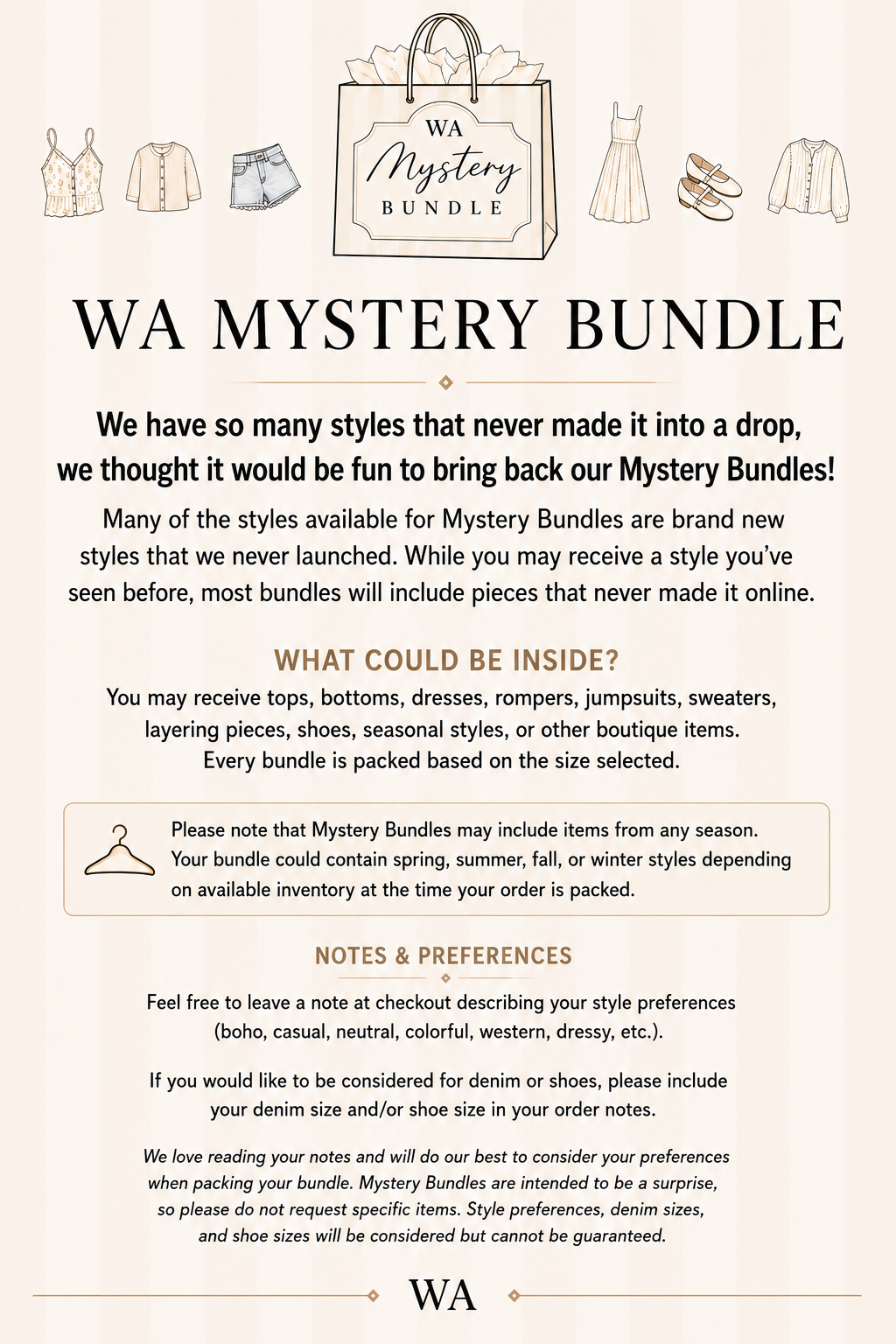 WA MYSTERY BUNDLE - 2 FOR $45