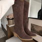 Juliette Western Suede Boot