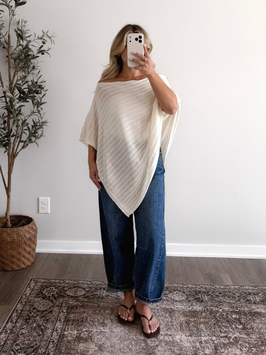 Lilia Knit Poncho Top