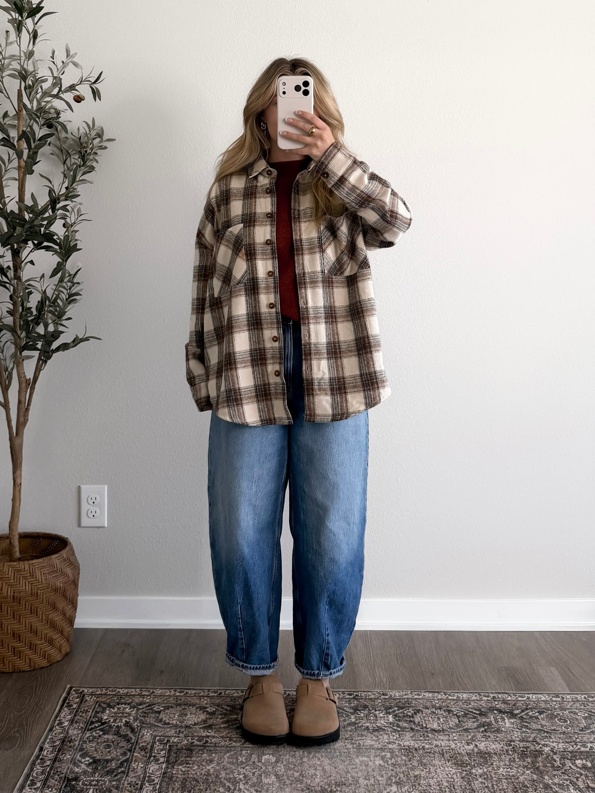 Crisp October Plaid Shacket