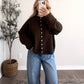 Piper Knit Button Cardigan / Brown