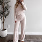 Cozy Crush Pointelle Lounge Set / Oat