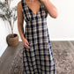 New England Plaid Midi Dress