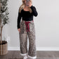 Wild Rogue Leopard High Rise Barrel Jean