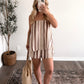 Golden Coast Striped Short Set