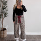 Wild Rogue Leopard High Rise Barrel Jean