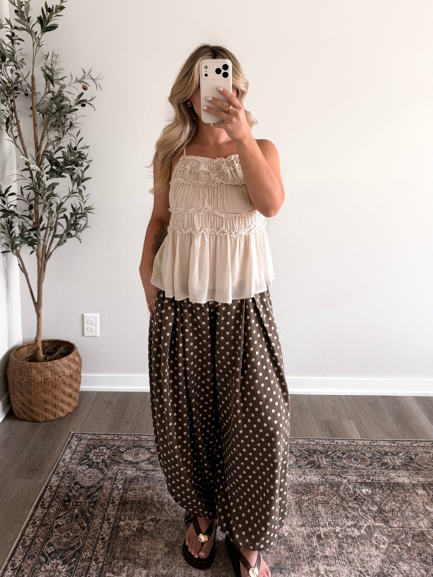 Espresso Hour Dotted Pant