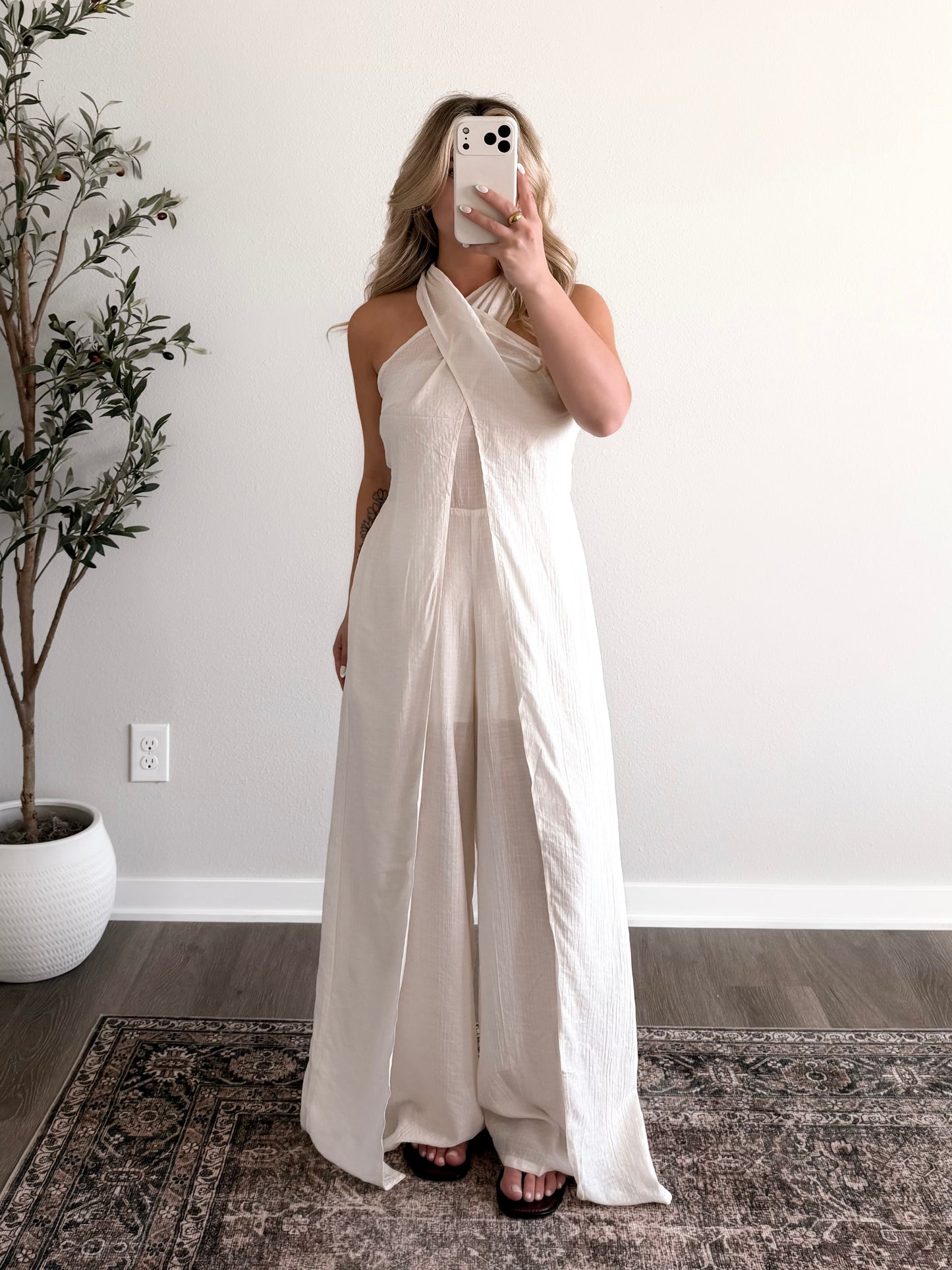 Summer Social Halter Jumpsuit