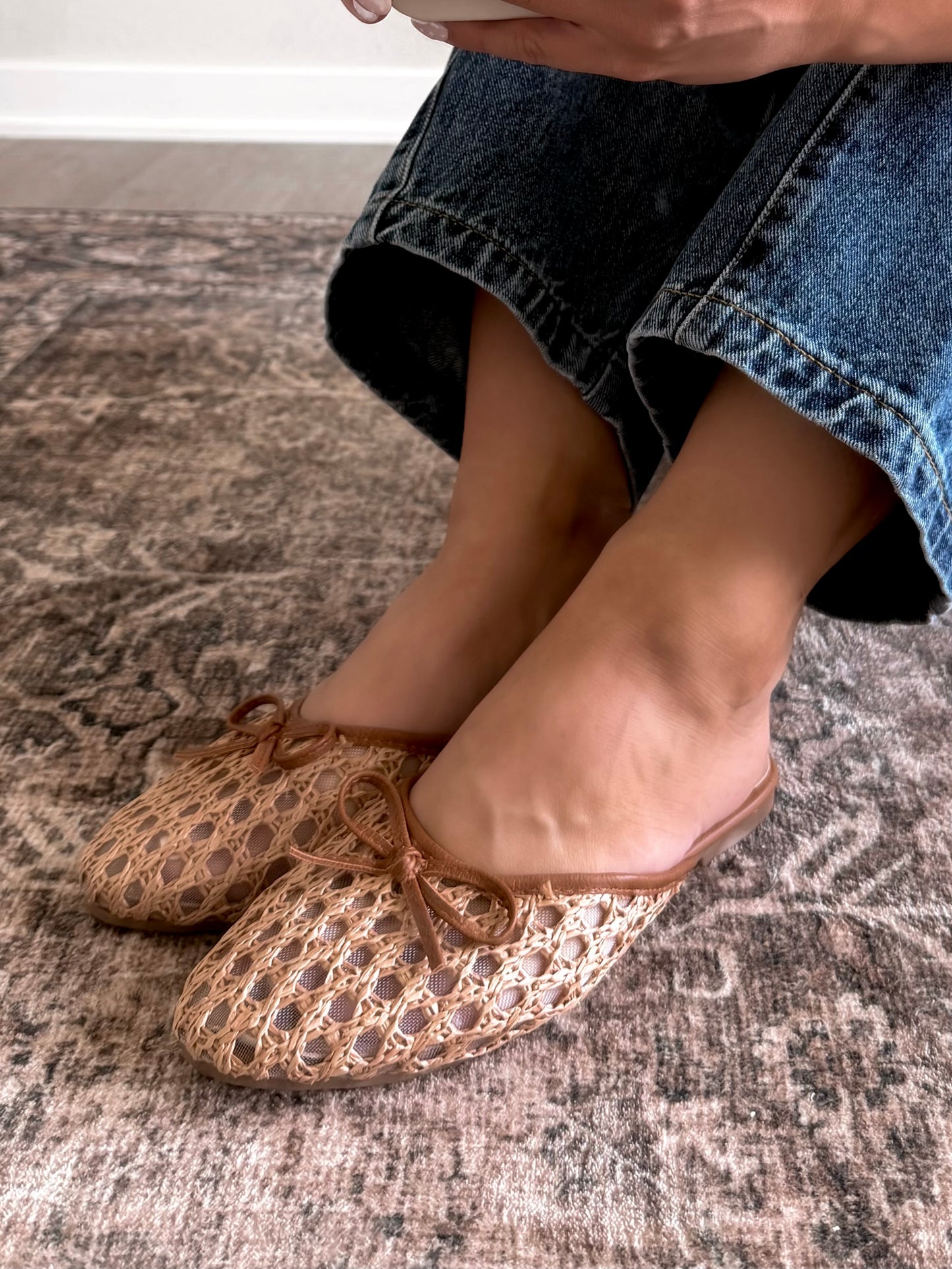 Maeve Woven Mule Flat