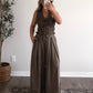 Cold Brew Dotted Smocked Top