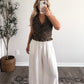 Cold Brew Dotted Smocked Top