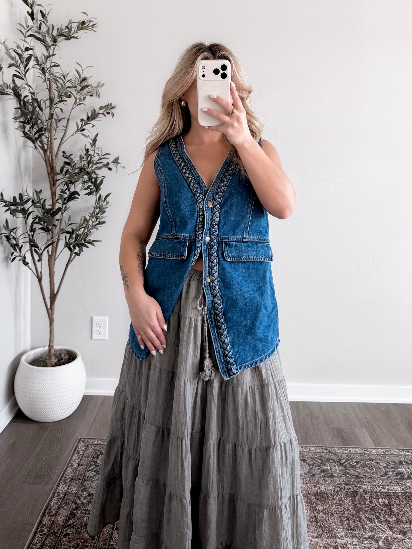 Oakley Braided Denim Vest