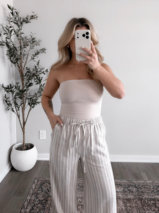 Essential Strapless Top / Natural