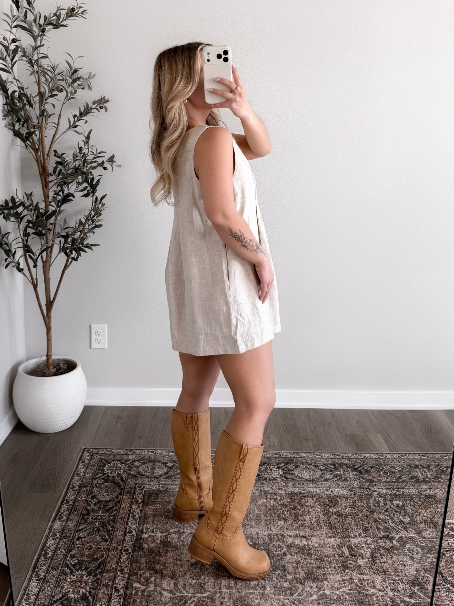 Warm Days Linen Romper / Oat