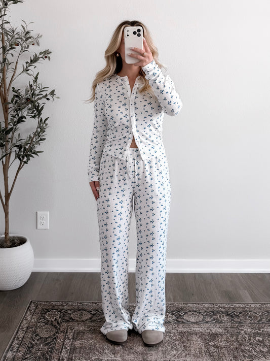 Berry Pointelle Lounge Set