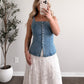 Headline Denim Top / Lt Wash